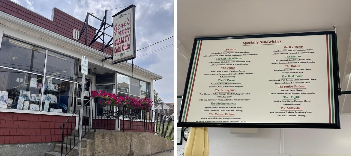 Gene's Variety Menu